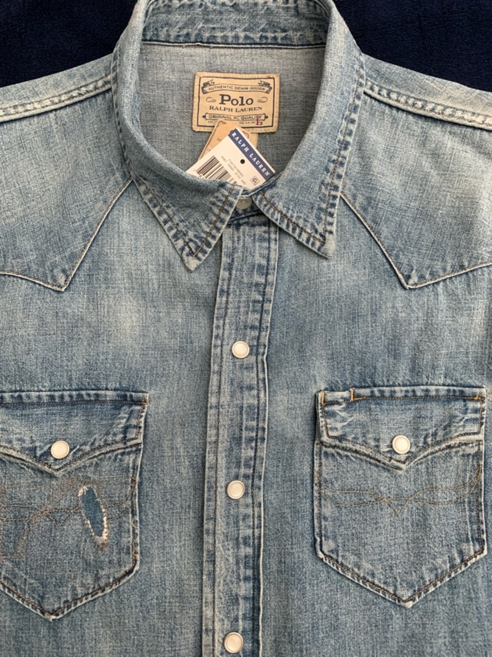 Polo Ralph Lauren Blue Denim Shirt - Picture 2 of 15
